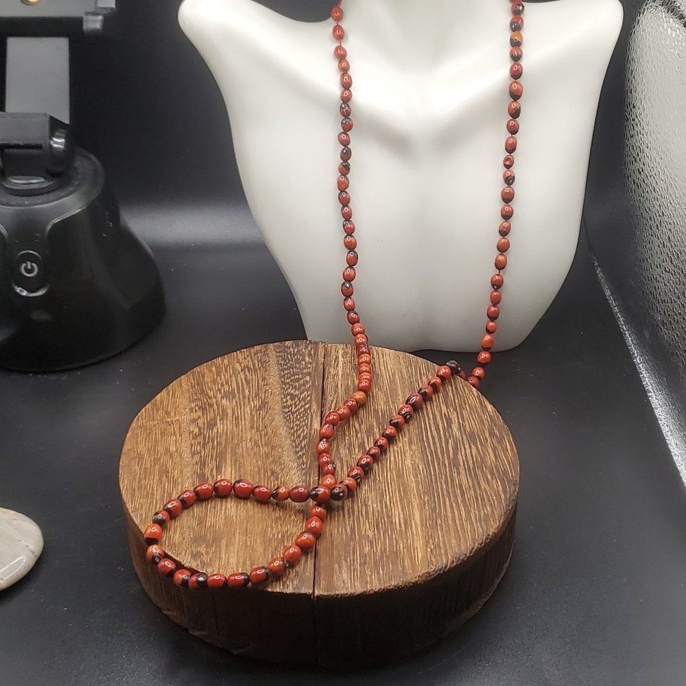 N3034 gunja‎ Mala seed necklace prayer beads